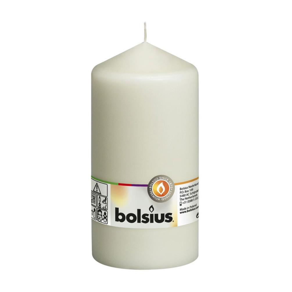 Bolsius Ivory Pillar Candle 15cm x 8cm £6.29